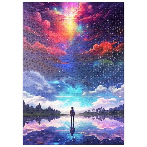 MyPuzzle Kosmische Reflexion - Premium 500 Teile Puzzle - MyPuzzle Sonderkollektion von Puzzle Galaxy von MyPuzzle.com