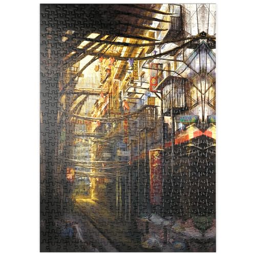 MyPuzzle Kowloon-China Cyberpunk-Landschaft- Anthony Christou - Premium 500 Teile Puzzle - MyPuzzle Sonderkollektion von Tate & Co Puzzles MyPuzzle Kowloon-China Cyberpunk-Landschaft- Anthony Christou - Premium 500 Teile Puzzle - MyPuzzle Sonderkollektion von Tate & Co Puzzles von MyPuzzle.com
