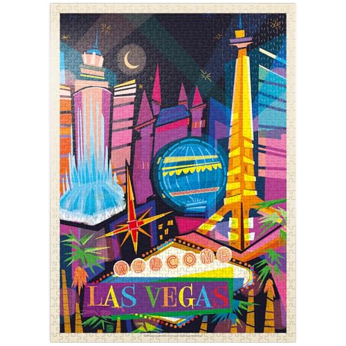 MyPuzzle Las Vegas Neon (Mod Design) - Premium 1000 Teile Puzzle für Erwachsene von MyPuzzle.com