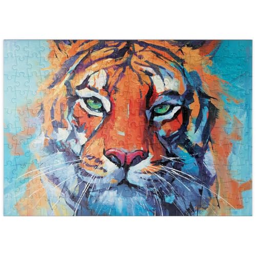 MyPuzzle Lebendiges Gemälde eines Bengalischen Tigers in Nahaufnahme - Premium 200 Teile Puzzle - MyPuzzle Sonderkollektion von Puzzle Galaxy MyPuzzle Lebendiges Gemälde eines Bengalischen Tigers in Nahaufnahme - Premium 200 Teile Puzzle - MyPuzzle Sonderkollektion von Puzzle Galaxy von MyPuzzle.com