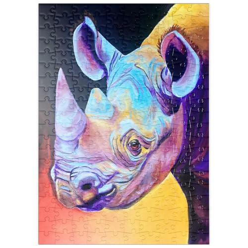 MyPuzzle Lebendiges Nashorn-Porträt in Abstrakter Kunst - Premium 200 Teile Puzzle - MyPuzzle Sonderkollektion von Puzzle Galaxy MyPuzzle Lebendiges Nashorn-Porträt in Abstrakter Kunst - Premium 200 Teile Puzzle - MyPuzzle Sonderkollektion von Puzzle Galaxy von MyPuzzle.com