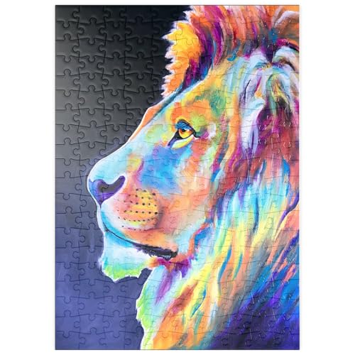 MyPuzzle Lebendiges abstraktes Löwenporträt in kräftigen Farben - Premium 200 Teile Puzzle - MyPuzzle Sonderkollektion von Puzzle Galaxy MyPuzzle Lebendiges abstraktes Löwenporträt in kräftigen Farben - Premium 200 Teile Puzzle - MyPuzzle Sonderkollektion von Puzzle Galaxy von MyPuzzle.com