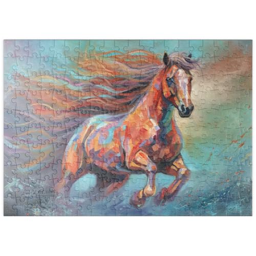 MyPuzzle Lebendiges laufendes Pferd in Abstrakter Kunst - Premium 200 Teile Puzzle - MyPuzzle Sonderkollektion von Puzzle Galaxy MyPuzzle Lebendiges laufendes Pferd in Abstrakter Kunst - Premium 200 Teile Puzzle - MyPuzzle Sonderkollektion von Puzzle Galaxy von MyPuzzle.com
