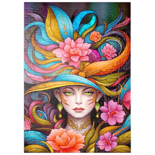 MyPuzzle Lebhafte Blumenfrau mit exotischer Eleganz - Premium 200 Teile Puzzle - MyPuzzle Sonderkollektion von Puzzle Galaxy MyPuzzle Lebhafte Blumenfrau mit exotischer Eleganz - Premium 200 Teile Puzzle - MyPuzzle Sonderkollektion von Puzzle Galaxy von MyPuzzle.com
