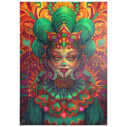 MyPuzzle Lebhafte Fantasiefigur in kunstvoller traditioneller Tracht - Premium 100 Teile Puzzle - MyPuzzle Sonderkollektion von Puzzle Galaxy MyPuzzle Lebhafte Fantasiefigur in kunstvoller traditioneller Tracht - Premium 100 Teile Puzzle - MyPuzzle Sonderkollektion von Puzzle Galaxy von MyPuzzle.com