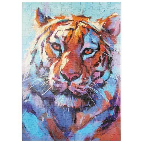MyPuzzle Lebhaftes expressionistisches Porträt eines Bengalischen Tigers - Premium 200 Teile Puzzle - MyPuzzle Sonderkollektion von Puzzle Galaxy MyPuzzle Lebhaftes expressionistisches Porträt eines Bengalischen Tigers - Premium 200 Teile Puzzle - MyPuzzle Sonderkollektion von Puzzle Galaxy von MyPuzzle.com