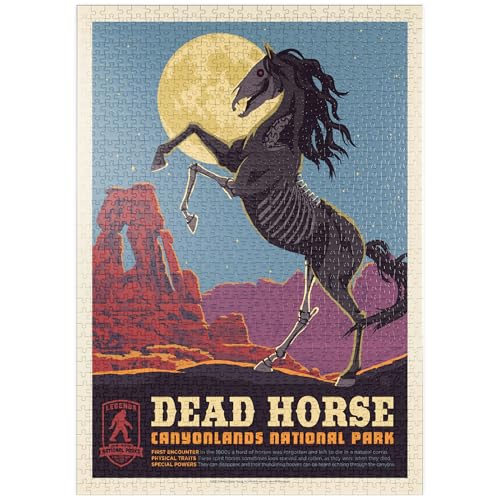 MyPuzzle Legends of The National Parks: Canyonlands' Dead Horse, Vintage Poster - Premium 1000 Teile Puzzle - MyPuzzle Sonderkollektion von Anderson Design Group MyPuzzle Legends of The National Parks: Canyonlands' Dead Horse, Vintage Poster - Premium 1000 Teile Puzzle - MyPuzzle Sonderkollektion von Anderson Design Group von MyPuzzle.com