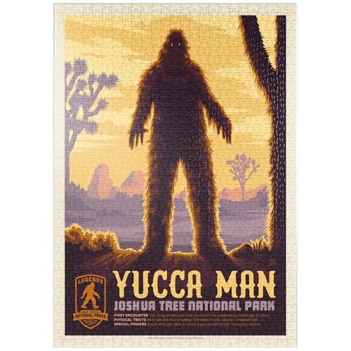 MyPuzzle Legends of The National Parks: Joshua Tree's Yucca Man, Vintage Poster - Premium 1000 Teile Puzzle - MyPuzzle Sonderkollektion von Anderson Design Group MyPuzzle Legends of The National Parks: Joshua Tree's Yucca Man, Vintage Poster - Premium 1000 Teile Puzzle - MyPuzzle Sonderkollektion von Anderson Design Group von MyPuzzle.com