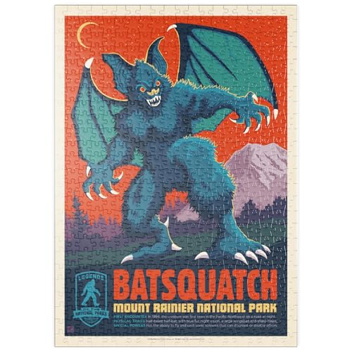 MyPuzzle Legends of The National Parks: Mt Rainier's Batsquatch - Premium 500 Teile Puzzle - MyPuzzle Sonderkollektion von Anderson Design Group von MyPuzzle.com