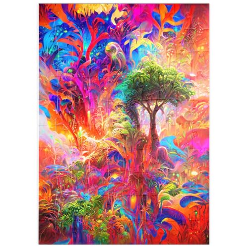 MyPuzzle Leuchtende Fantasy-Dschungel-Landschaft - Premium 100 Teile Puzzle - MyPuzzle Sonderkollektion von Puzzle Galaxy MyPuzzle Leuchtende Fantasy-Dschungel-Landschaft - Premium 100 Teile Puzzle - MyPuzzle Sonderkollektion von Puzzle Galaxy von MyPuzzle.com