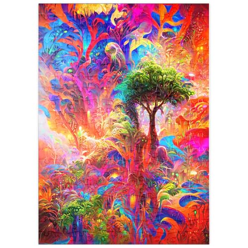 MyPuzzle Leuchtende Fantasy-Dschungel-Landschaft - Premium 200 Teile Puzzle - MyPuzzle Sonderkollektion von Puzzle Galaxy MyPuzzle Leuchtende Fantasy-Dschungel-Landschaft - Premium 200 Teile Puzzle - MyPuzzle Sonderkollektion von Puzzle Galaxy von MyPuzzle.com