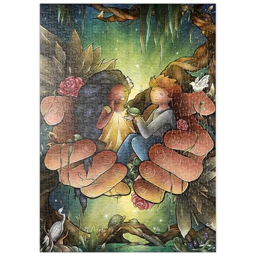 MyPuzzle Liebt einander – Buntglasfenster - Mandie Manzano - Premium 500 Teile Puzzle - MyPuzzle Sonderkollektion von Tate & Co Puzzles MyPuzzle Liebt einander – Buntglasfenster - Mandie Manzano - Premium 500 Teile Puzzle - MyPuzzle Sonderkollektion von Tate & Co Puzzles von MyPuzzle.com