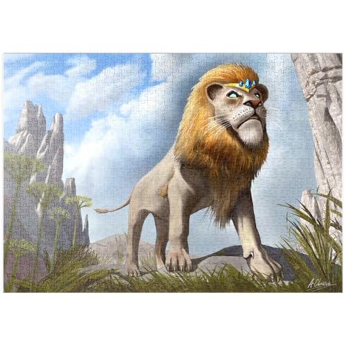 MyPuzzle Löwenstolz - Anthony Christou - Premium 1000 Teile Puzzle - MyPuzzle Sonderkollektion von Tate & Co Puzzles von MyPuzzle.com