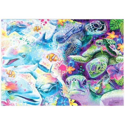 MyPuzzle Magische Delfine und Schildkröten - Sheena Pike - Premium 1000 Teile Puzzle - MyPuzzle Sonderkollektion von Tate & Co Puzzles MyPuzzle Magische Delfine und Schildkröten - Sheena Pike - Premium 1000 Teile Puzzle - MyPuzzle Sonderkollektion von Tate & Co Puzzles von MyPuzzle.com