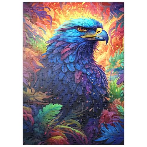 MyPuzzle Majestätischer Blauadler in einem lebhaften Fantasiedschungel - Premium 200 Teile Puzzle - MyPuzzle Sonderkollektion von Puzzle Galaxy MyPuzzle Majestätischer Blauadler in einem lebhaften Fantasiedschungel - Premium 200 Teile Puzzle - MyPuzzle Sonderkollektion von Puzzle Galaxy von MyPuzzle.com