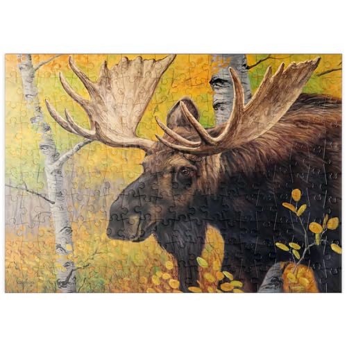 MyPuzzle Majestätischer Elchbulle im Herbstwald - Premium 200 Teile Puzzle - MyPuzzle Sonderkollektion von Puzzle Galaxy MyPuzzle Majestätischer Elchbulle im Herbstwald - Premium 200 Teile Puzzle - MyPuzzle Sonderkollektion von Puzzle Galaxy von MyPuzzle.com