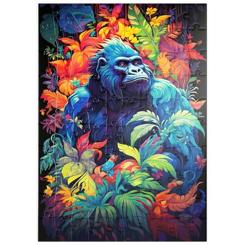 MyPuzzle Majestätischer Gorilla - Premium 100 Teile Puzzle - MyPuzzle Sonderkollektion von Puzzle Galaxy von MyPuzzle.com