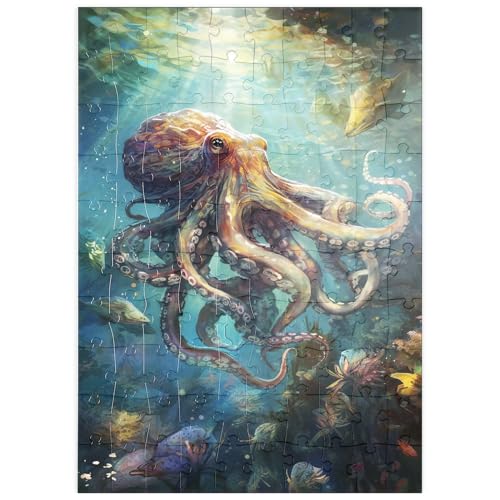 MyPuzzle Majestätischer Oktopus - Premium 100 Teile Puzzle - MyPuzzle Sonderkollektion von Puzzle Galaxy von MyPuzzle.com
