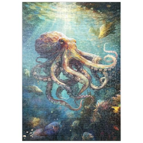 MyPuzzle Majestätischer Oktopus - Premium 500 Teile Puzzle - MyPuzzle Sonderkollektion von Puzzle Galaxy von MyPuzzle.com