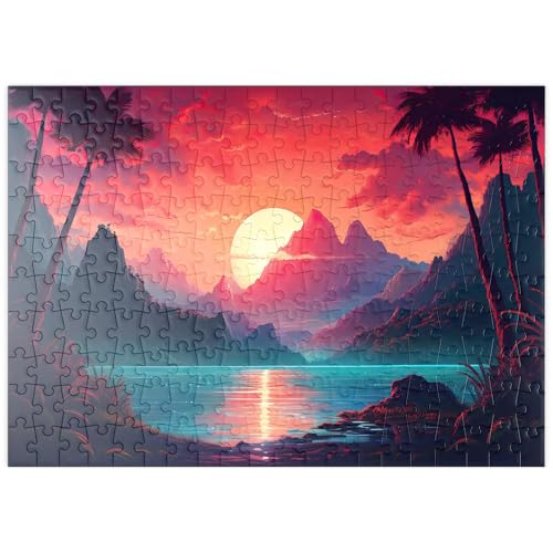 MyPuzzle Majestätischer tropischer Sonnenuntergang - Premium 200 Teile Puzzle - MyPuzzle Sonderkollektion von Puzzle Galaxy MyPuzzle Majestätischer tropischer Sonnenuntergang - Premium 200 Teile Puzzle - MyPuzzle Sonderkollektion von Puzzle Galaxy von MyPuzzle.com
