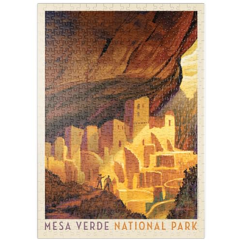 MyPuzzle Mesa Verde National Park: Golden Moment, Vintage Poster - Premium 500 Teile Puzzle - MyPuzzle Sonderkollektion von Anderson Design Group von MyPuzzle.com