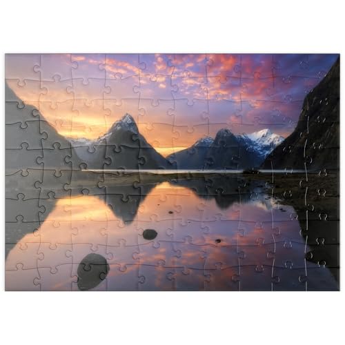 MyPuzzle Milford Sound bei Sonnenuntergang, Neuseeland - Premium 100 Teile Puzzle - MyPuzzle Sonderkollektion von Puzzle Galaxy MyPuzzle Milford Sound bei Sonnenuntergang, Neuseeland - Premium 100 Teile Puzzle - MyPuzzle Sonderkollektion von Puzzle Galaxy von MyPuzzle.com