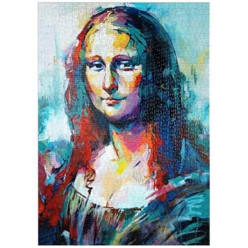 MyPuzzle Mona Lisa im Stil des Abstrakten Expressionismus - Premium 1000 Teile Puzzle - MyPuzzle Sonderkollektion von Puzzle Galaxy MyPuzzle Mona Lisa im Stil des Abstrakten Expressionismus - Premium 1000 Teile Puzzle - MyPuzzle Sonderkollektion von Puzzle Galaxy von MyPuzzle.com