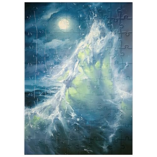 MyPuzzle Mondbeschienene Meereswelle in Abstrakter Bewegung - Premium 100 Teile Puzzle - MyPuzzle Sonderkollektion von Puzzle Galaxy MyPuzzle Mondbeschienene Meereswelle in Abstrakter Bewegung - Premium 100 Teile Puzzle - MyPuzzle Sonderkollektion von Puzzle Galaxy von MyPuzzle.com