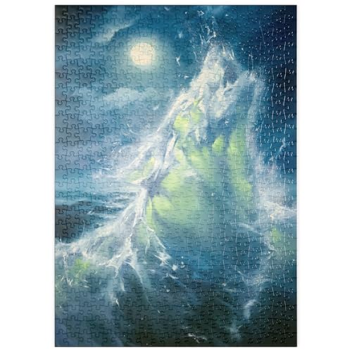 MyPuzzle Mondbeschienene Meereswelle in Abstrakter Bewegung - Premium 500 Teile Puzzle - MyPuzzle Sonderkollektion von Puzzle Galaxy MyPuzzle Mondbeschienene Meereswelle in Abstrakter Bewegung - Premium 500 Teile Puzzle - MyPuzzle Sonderkollektion von Puzzle Galaxy von MyPuzzle.com