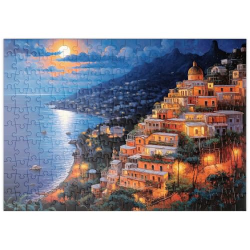 MyPuzzle Mondnacht über Positano – Romantische Küstenlandschaft in Italien - Premium 200 Teile Puzzle - MyPuzzle Sonderkollektion von Puzzle Galaxy MyPuzzle Mondnacht über Positano – Romantische Küstenlandschaft in Italien - Premium 200 Teile Puzzle - MyPuzzle Sonderkollektion von Puzzle Galaxy von MyPuzzle.com