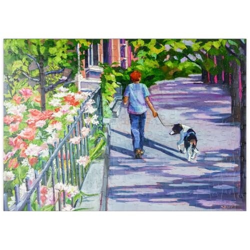 MyPuzzle Morgenspaziergang mit blühenden Blumen - Premium 200 Teile Puzzle - MyPuzzle Sonderkollektion von Puzzle Galaxy von MyPuzzle.com