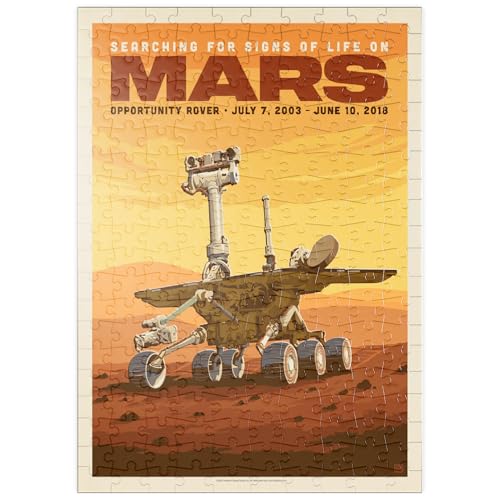 MyPuzzle NASA 2003: Mars Opportunity Rover, Vintage Poster - Premium 200 Teile Puzzle - MyPuzzle Sonderkollektion von Anderson Design Group MyPuzzle NASA 2003: Mars Opportunity Rover, Vintage Poster - Premium 200 Teile Puzzle - MyPuzzle Sonderkollektion von Anderson Design Group von MyPuzzle.com