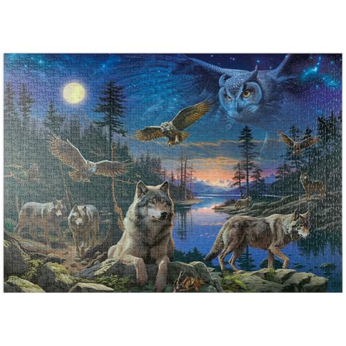 MyPuzzle Nachtwölfe & Eulen - Premium 1000 Teile Puzzle - MyPuzzle Sonderkollektion von Puzzle Galaxy MyPuzzle Nachtwölfe & Eulen - Premium 1000 Teile Puzzle - MyPuzzle Sonderkollektion von Puzzle Galaxy von MyPuzzle.com