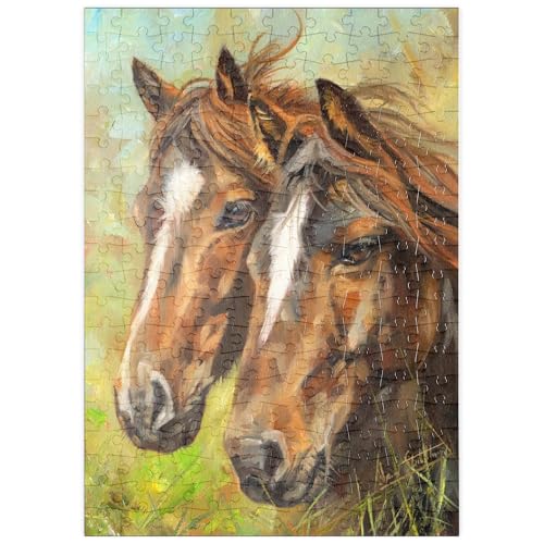 MyPuzzle Nahaufnahme von Zwei Pferden auf der Weide - Premium 200 Teile Puzzle - MyPuzzle Sonderkollektion von Puzzle Galaxy MyPuzzle Nahaufnahme von Zwei Pferden auf der Weide - Premium 200 Teile Puzzle - MyPuzzle Sonderkollektion von Puzzle Galaxy von MyPuzzle.com