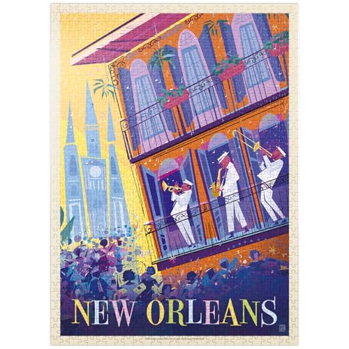 MyPuzzle New Orleans - Dancing in The Street (Mod Design) - Premium 1000 Teile Puzzle für Erwachsene von MyPuzzle.com