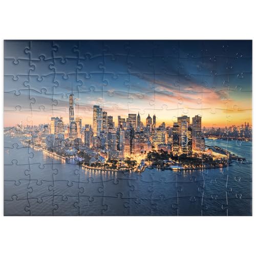 MyPuzzle New York City Panorama Skyline bei Sonnenaufgang - Premium 100 Teile Puzzle - MyPuzzle Sonderkollektion von Puzzle Galaxy MyPuzzle New York City Panorama Skyline bei Sonnenaufgang - Premium 100 Teile Puzzle - MyPuzzle Sonderkollektion von Puzzle Galaxy von MyPuzzle.com
