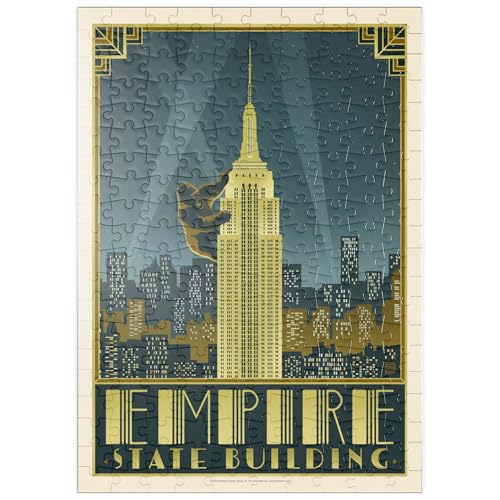 MyPuzzle New York City: Empire State Building, Vintage Poster - Premium 200 Teile Puzzle - MyPuzzle Sonderkollektion von Anderson Design Group von MyPuzzle.com