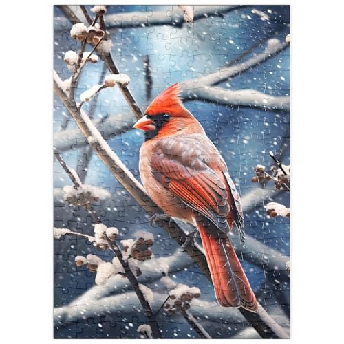 MyPuzzle Nördlicher Kardinal im Winterschnee - Premium 200 Teile Puzzle - MyPuzzle Sonderkollektion von Puzzle Galaxy MyPuzzle Nördlicher Kardinal im Winterschnee - Premium 200 Teile Puzzle - MyPuzzle Sonderkollektion von Puzzle Galaxy von MyPuzzle.com