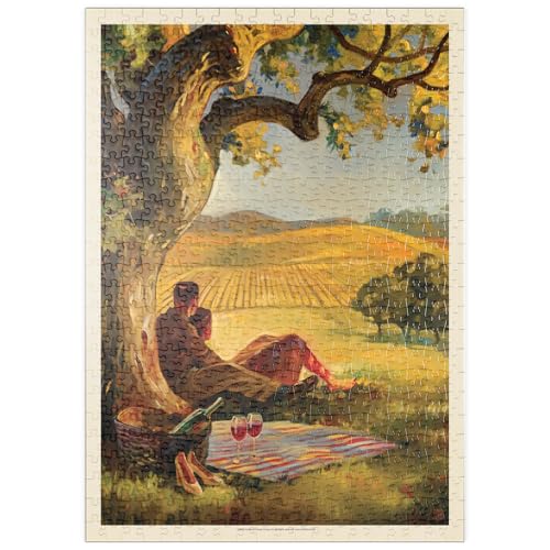 MyPuzzle Ölgemälde: Wine Country, Vintage Poster - Premium 500 Teile Puzzle - MyPuzzle Sonderkollektion von Anderson Design Group von MyPuzzle.com