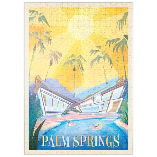 MyPuzzle Palm Springs, CA (mod Design), Vintage Poster - Premium 500 Teile Puzzle - MyPuzzle Sonderkollektion von Anderson Design Group von MyPuzzle.com