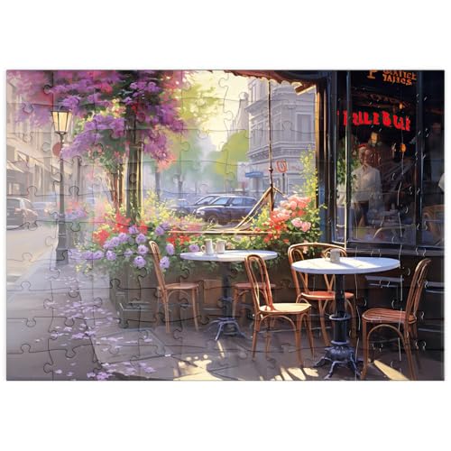 MyPuzzle Pariser Straßencafé in voller Blüte - Premium 100 Teile Puzzle - MyPuzzle Sonderkollektion von Puzzle Galaxy MyPuzzle Pariser Straßencafé in voller Blüte - Premium 100 Teile Puzzle - MyPuzzle Sonderkollektion von Puzzle Galaxy von MyPuzzle.com