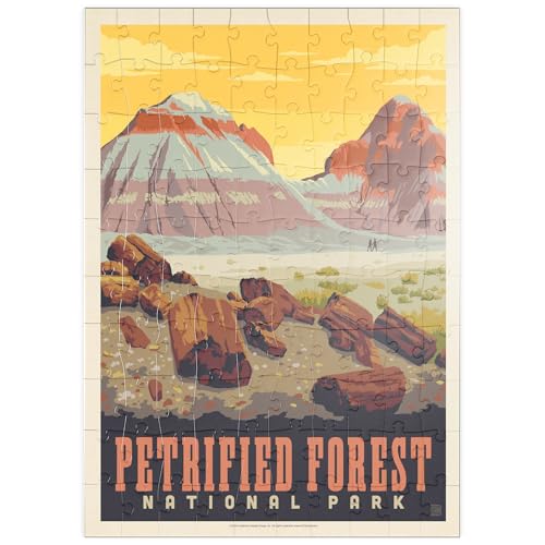 MyPuzzle Petrified Forest National Park: Painted Hills, Vintage Poster - Premium 100 Teile Puzzle - MyPuzzle Sonderkollektion von Anderson Design Group MyPuzzle Petrified Forest National Park: Painted Hills, Vintage Poster - Premium 100 Teile Puzzle - MyPuzzle Sonderkollektion von Anderson Design Group von MyPuzzle.com