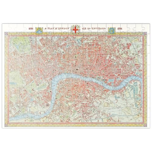 MyPuzzle Piatnik: Stadtplan London, 1831 - Premium 200 Teile Puzzle - MyPuzzle Sonderkollektion von Piatnik von MyPuzzle.com