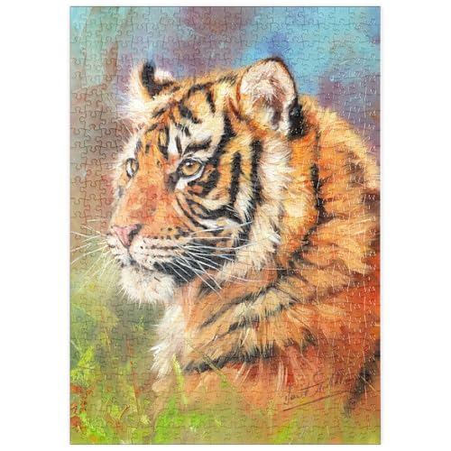 MyPuzzle Porträt eines Tigers in leuchtenden Farben - Premium 500 Teile Puzzle - MyPuzzle Sonderkollektion von Puzzle Galaxy MyPuzzle Porträt eines Tigers in leuchtenden Farben - Premium 500 Teile Puzzle - MyPuzzle Sonderkollektion von Puzzle Galaxy von MyPuzzle.com