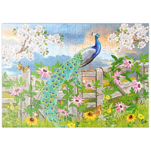 MyPuzzle Prächtiger Pfau im Frühlingsgarten – Farbenfrohe Naturidylle - Premium 200 Teile Puzzle - MyPuzzle Sonderkollektion von Puzzle Galaxy MyPuzzle Prächtiger Pfau im Frühlingsgarten – Farbenfrohe Naturidylle - Premium 200 Teile Puzzle - MyPuzzle Sonderkollektion von Puzzle Galaxy von MyPuzzle.com