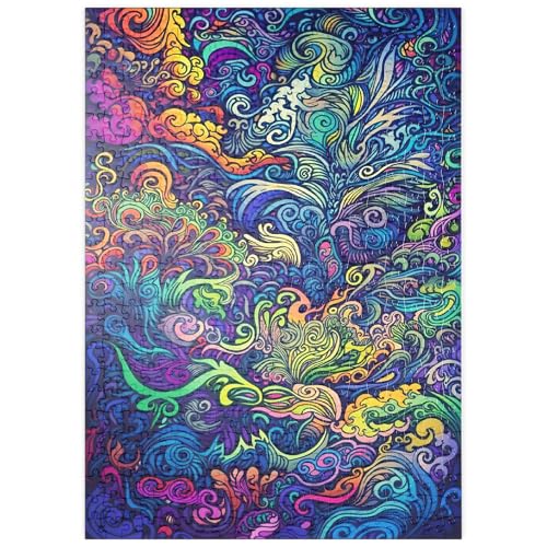 MyPuzzle Psychedelische Strudel - Premium 500 Teile Puzzle - MyPuzzle Sonderkollektion von Puzzle Galaxy von MyPuzzle.com