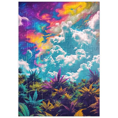 MyPuzzle Psychedelischer Himmel über leuchtendem Laub - Premium 100 Teile Puzzle - MyPuzzle Sonderkollektion von Puzzle Galaxy MyPuzzle Psychedelischer Himmel über leuchtendem Laub - Premium 100 Teile Puzzle - MyPuzzle Sonderkollektion von Puzzle Galaxy von MyPuzzle.com