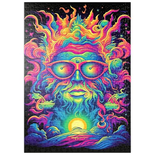 MyPuzzle Psychedelischer kosmischer Guru - Premium 500 Teile Puzzle - MyPuzzle Sonderkollektion von Puzzle Galaxy von MyPuzzle.com