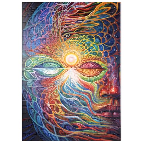 MyPuzzle Psychedelisches Visionärsgesicht - Premium 200 Teile Puzzle - MyPuzzle Sonderkollektion von Puzzle Galaxy MyPuzzle Psychedelisches Visionärsgesicht - Premium 200 Teile Puzzle - MyPuzzle Sonderkollektion von Puzzle Galaxy von MyPuzzle.com