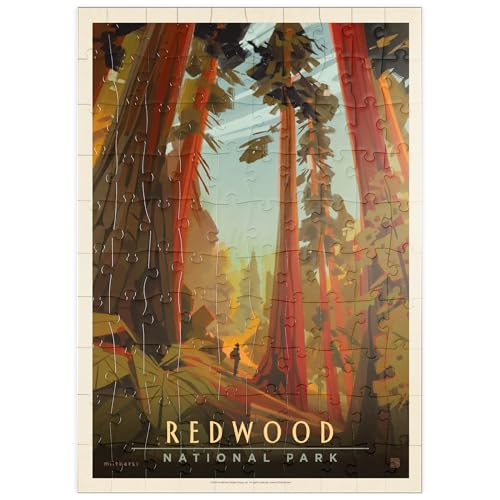 MyPuzzle Redwood National Park: Whispering Wind, Vintage Poster - Premium 100 Teile Puzzle - MyPuzzle Sonderkollektion von Anderson Design Group MyPuzzle Redwood National Park: Whispering Wind, Vintage Poster - Premium 100 Teile Puzzle - MyPuzzle Sonderkollektion von Anderson Design Group von MyPuzzle.com